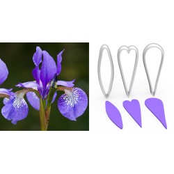 IRIS Flower Making Cutter Set 3 Pcs – 5cm