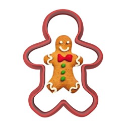 Christmas Gingerman Cookie Cutter #RP11316