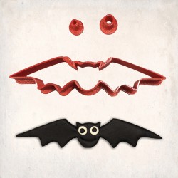 Bat Detailed Cookie Cutter Set 3 pcs #RP12019