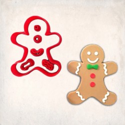 Gingerbread Man Detailed Cookie Cutter Set 6 pcs #RP12103