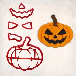 Halloween Jack O’ Lantern Detailed Cookie Cutter Set 6 pcs #RP12112
