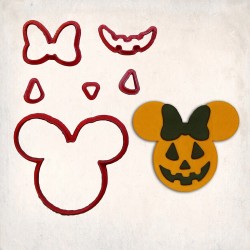 Halloween – Minnie Mouse Detailed Cookie Cutter Set 6 pcs #RP12110