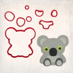Koala Detailed Cookie Cutter Set 8 pcs #RP12131