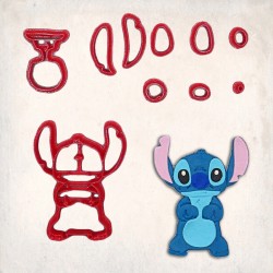 Lilo and Stitch - Stitch Detailed Cookie Cutter Set 10 pcs #RP12140