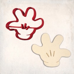 Mickey Hand Number 4 Detailed Cookie Cutter #RP12160