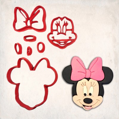 Minnie Mouse Detailed Cookie Cutter Set 7 pcs #RP12166