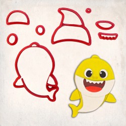 Pinkfong Baby Shark Detailed Cookie Cutter Set 8 pcs #RP12192