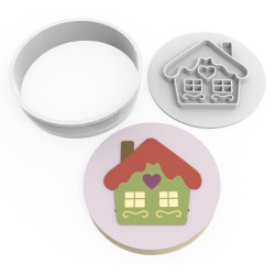 Cookie Cutter and Stamp Set - House #RP21203
