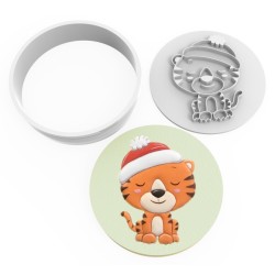 Cookie Cutter and Stamp Set - Cat in Hat #RP21214