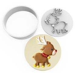 Cookie Cutter and Stamp Set - Deer 2 #RP21218