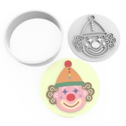 Cookie Cutter and Stamp Set - Clown #RP21223