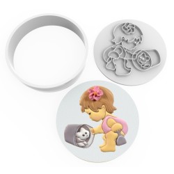 Cookie Cutter and Stamp Set - Baby #RP21225