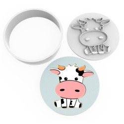 Cookie Cutter and Stamp Set - Cow #RP21226