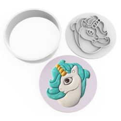 Cookie Cutter and Stamp Set - Unicorn #RP21232
