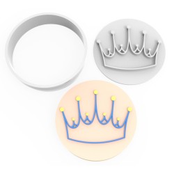 Cookie Cutter and Stamp Set - King #RP21233
