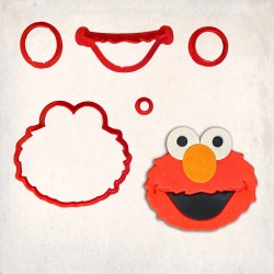 Sesame Street Elmo Detailed Cookie Cutter Set 5 pcs #RP12229