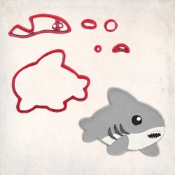 Shark Detailed Cookie Cutter Set 6 pcs #RP12231