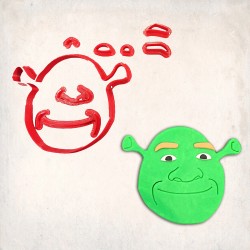 Shrek Detailed Cookie Cutter Set 8 pcs #RP12233