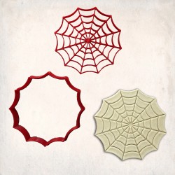 Spider Web Detailed Cookie Cutter Set 2 pcs #RP12246