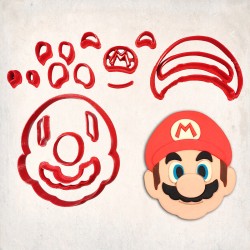 Super Mario Detailed Cookie Cutter Set 17 pcs #RP12261