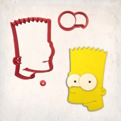 Simpsons Bart Simpson Detailed Cookie Cutter Set 3 pcs #RP12268