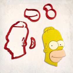 Simpsons Homer Simpson Detailed Cookie Cutter Set 4 pcs #RP12269