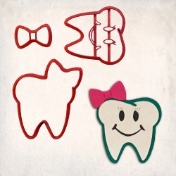 Tooth Girl Detailed Cookie Cutter Set 3 pcs #RP12279