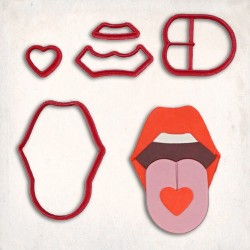 Heart Tongue Detailed Cookie Cutter Set 5 pcs #RP12807