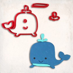 Baby Whale Detailed Cookie Cutter Set 5 pcs #RP12863