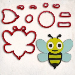 Bee-2 Detailed Cookie Cutter Set 10 pcs #RP12870