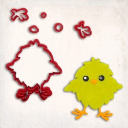 Chick Chicken Detailed Cookie Cutter Set 6 pcs #RP12887