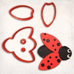 Lady Bug Detailed Cookie Cutter Set 5 pcs #RP12914