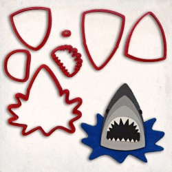 Shark Detailed Cookie Cutter Set 7 pcs #RP12935