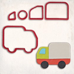 Truck Detailed Cookie Cutter Set 5 pcs