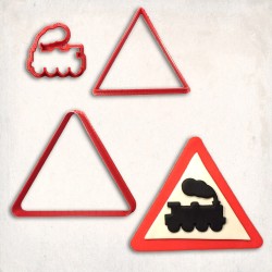 Train Sign Detailed Cookie Cutter Set 3 pcs
