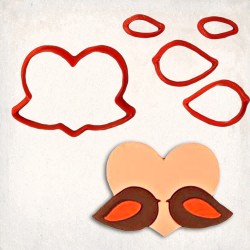 Love Birds Detailed Cookie Cutter Set 5 pcs