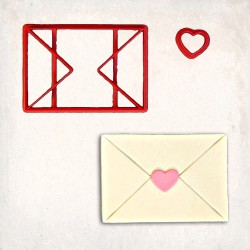 Love Letter Cookie Cutter Set 2 pcs