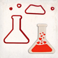 Love Potion Detailed Cookie Cutter Set 4 pcs