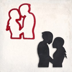 Motorcycle Couple Cookie Cutter Set 2 pcs