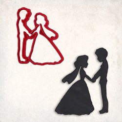 Wedding Couple Cookie Cutter Set 2 pcs