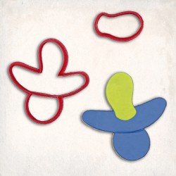 Pacifier Detailed Cookie Cutter Set 2 pcs