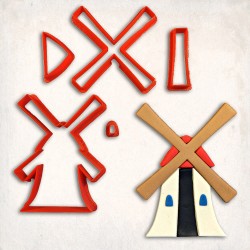 Windmill Detailed Cookie Cutter Set 5 pcs