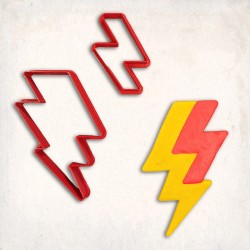 Lightning Detailed Cookie Cutter Set 2 pcs