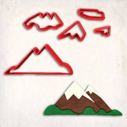 Mountain Detailed Cookie Cutter Set 5 pcs