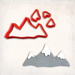 Mountain Detailed Cookie Cutter Set 4 pcs