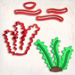 Seaweed Detailed Cookie Cutter Set 5 pcs