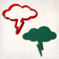 Thunderstorm Cloud Cookie Cutter