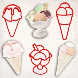 Ice Cream Cookie Cutter Set 3 pcs #RP12465