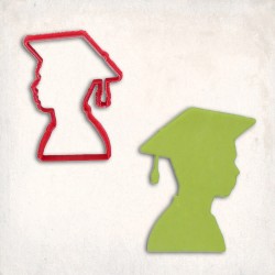 Graduation Man Cookie Cutter