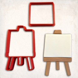 Paint Easle Detailed Cookie Cutter Set 2 pcs